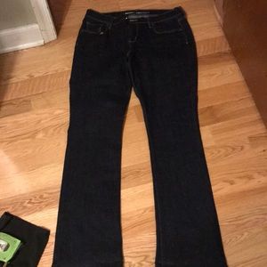 Old Navy mid rise tall dark wash jeans
